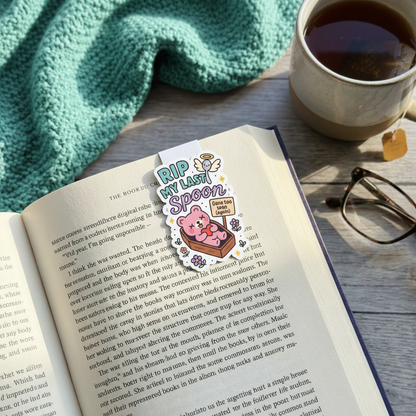 "RIP my last spoon” – Quirky Neurodiversity sticker for ADHD & Autistic brains