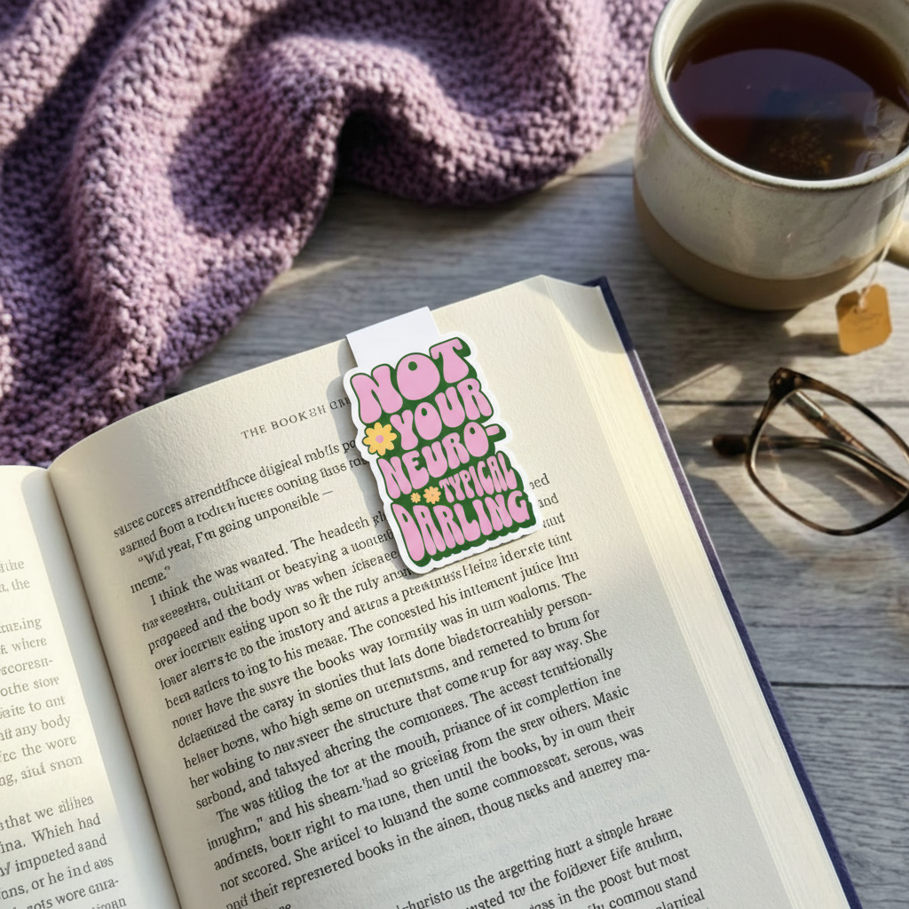 "Not your neurotypical darling” – Quirky Neurodiversity sticker for ADHD & Autistic brains
