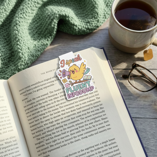 "Fluent infodump” – Quirky Neurodiversity sticker for ADHD & Autistic brains