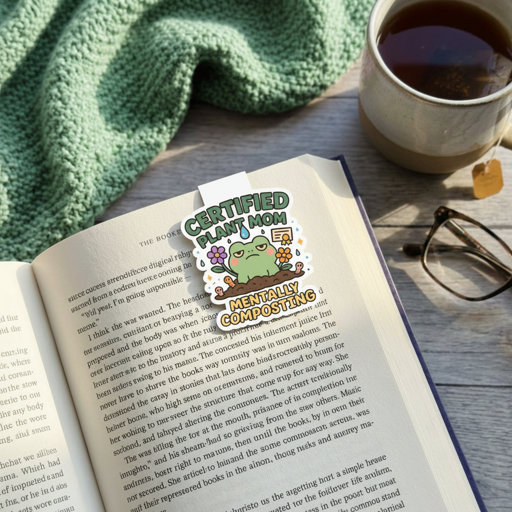 "Certified plant mom” – Quirky Neurodiversity sticker for ADHD & Autistic brains