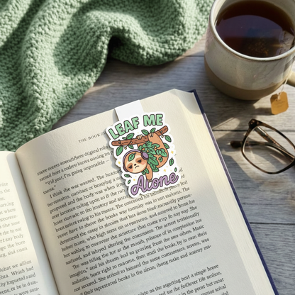"Leaf me alone” – Quirky Neurodiversity sticker for ADHD & Autistic brains