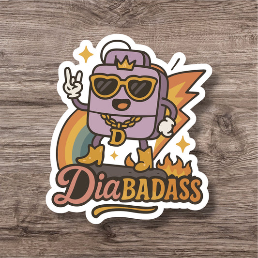 Type 1 diabetes T1D diabadass personal sticker