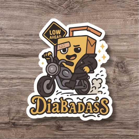 Type 1 diabetes T1D diabadass personal sticker