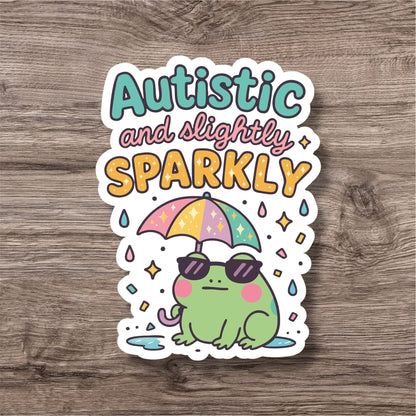 Autism sparkly brain personal sticker