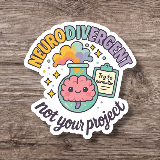 Neurodivergent adhd adhd personal sticker