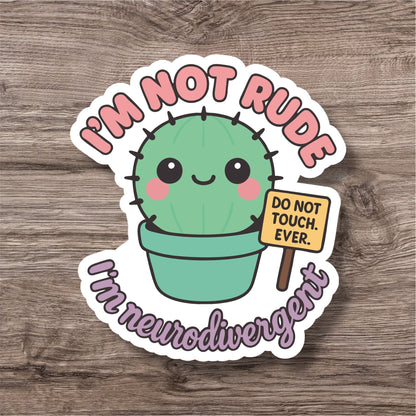 Neurodivergent adhd autism perceptual disorder personal sticker