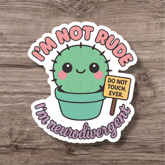 Neurodivergent adhd autism perceptual disorder personal sticker