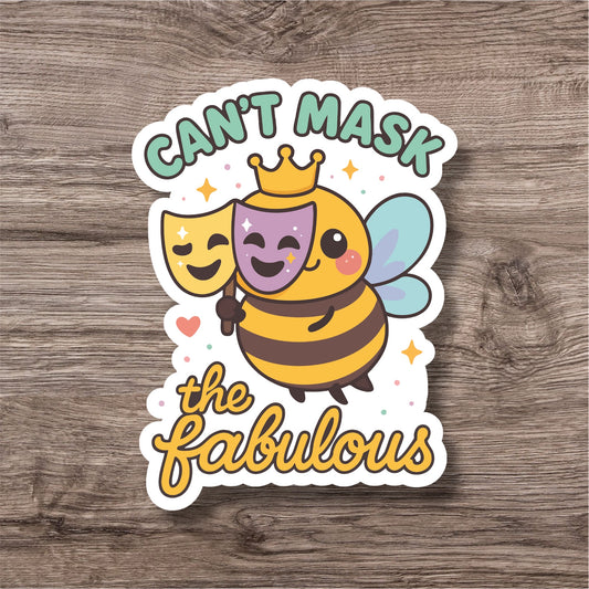 Autism masking neurodiversity personal sticker
