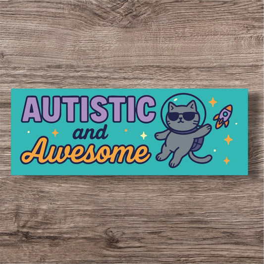 Autism neurodivergent brain personal bumper sticker