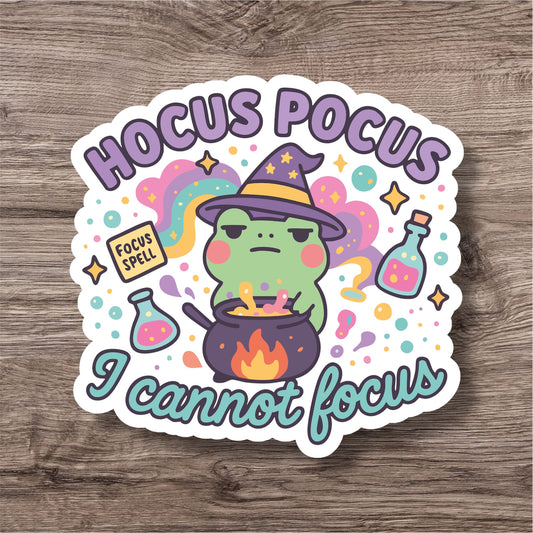 "Hocus pocus” – Quirky Neurodiversity sticker for ADHD & Autistic brains