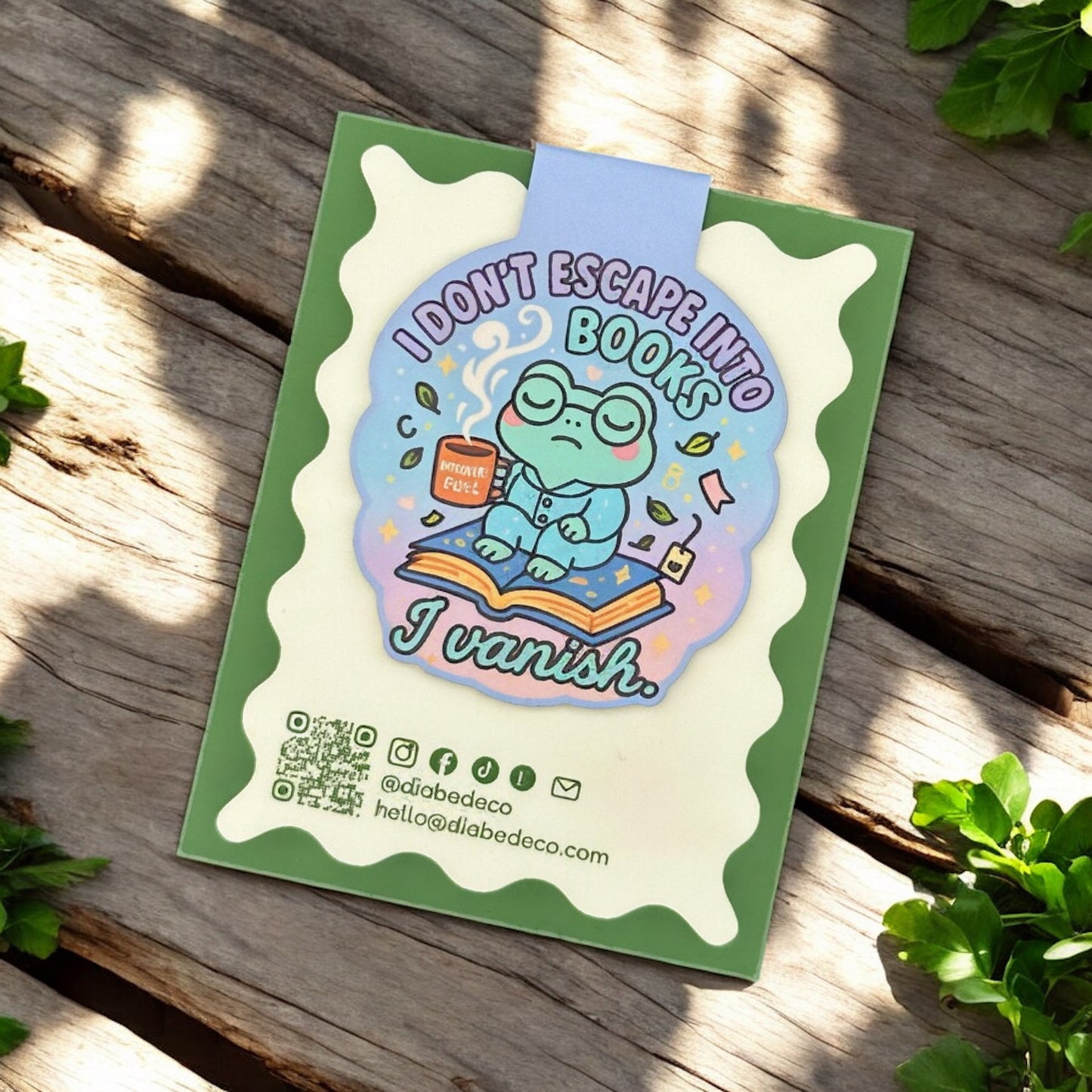 “Mentally Booked” – Magnetic Bookmark for Neurodivergent Book Lovers