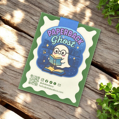 “Paperback Ghost” – Magnetic Bookmark for Neurodivergent Book Lovers