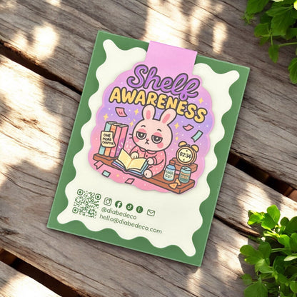 “Shelf Awareness” – Neurodivergent Magnetic Bookmark for Book Lovers