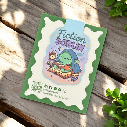 “Fiction Goblin” – Magnetic Bookmark for Neurodivergent Book Lovers