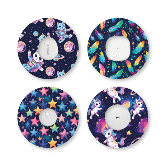 “Neon Fantasy” - Waterproof CGM Overpatches for Dexcom, Libre, Medtronic & Medtrum