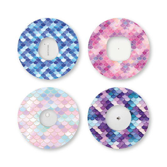 “Mermaid Scales” - Waterproof CGM Overpatches for Dexcom, Libre, Medtronic & Medtrum