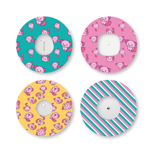 “Axolotl Tots” - Waterproof CGM Overpatches for Dexcom, Libre, Medtronic & Medtrum