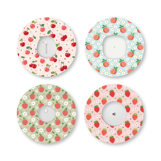 “Cherry Dream” - Waterproof CGM Overpatches for Dexcom, Libre, Medtronic & Medtrum