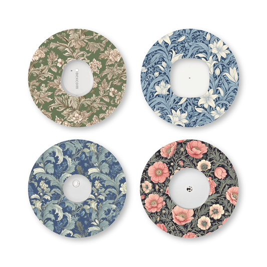 “Heritage Garden” - Waterproof CGM Overpatches for Dexcom, Libre, Medtronic & Medtrum