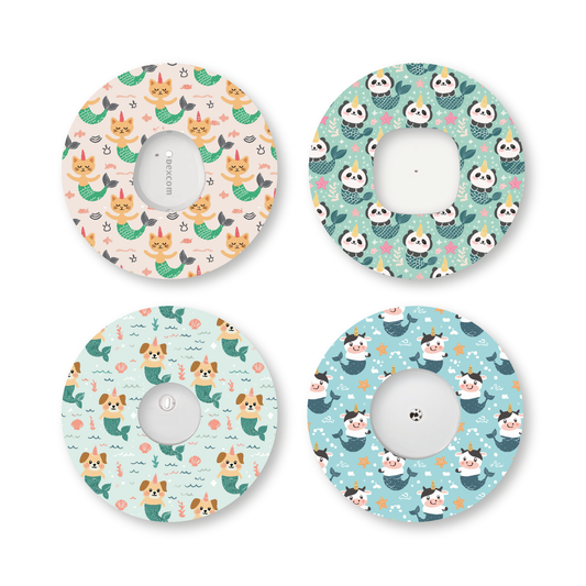 “Mermaid Pals” - Waterproof CGM Overpatches for Dexcom, Libre, Medtronic & Medtrum