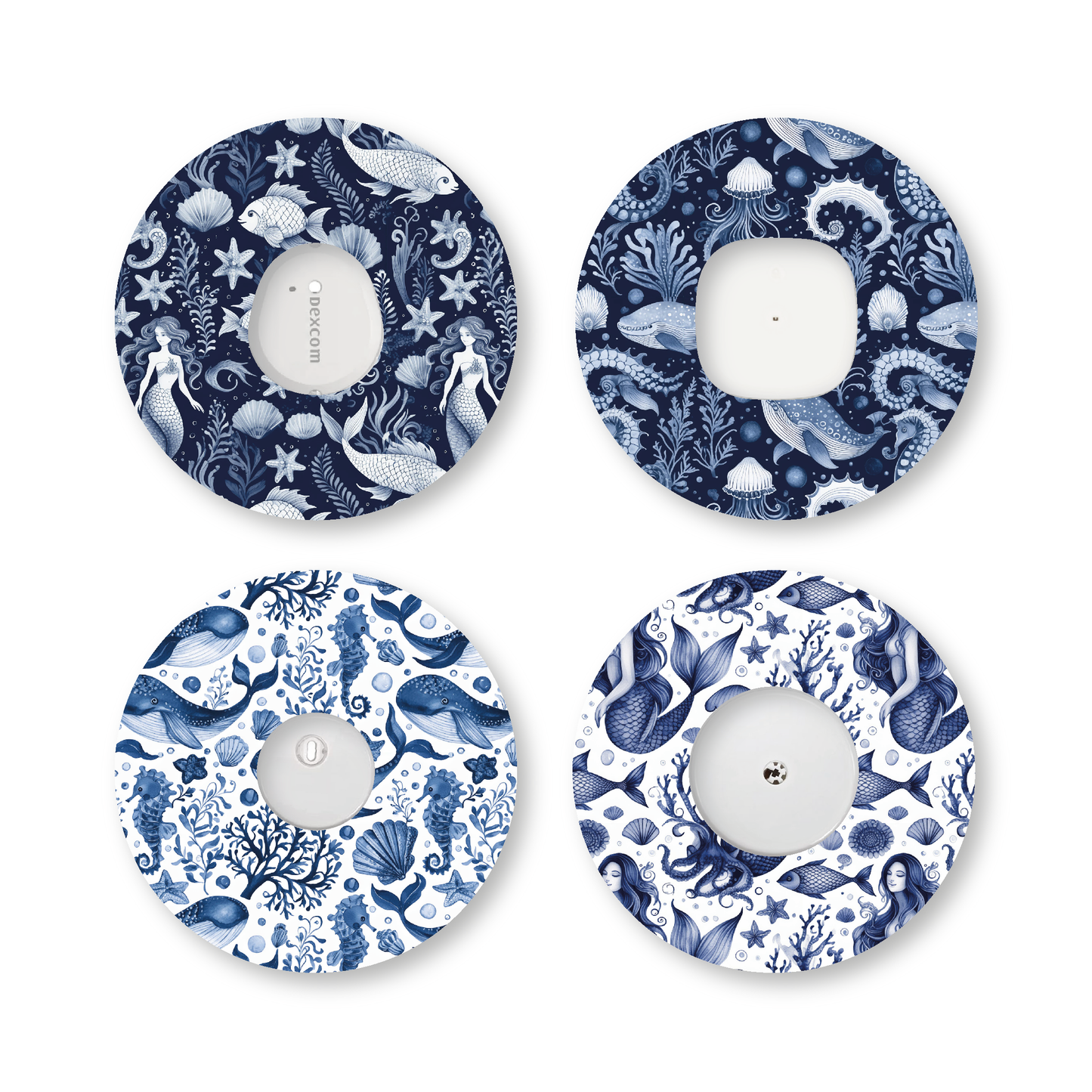 “Blue Mermaid” - Waterproof CGM Overpatches for Dexcom, Libre, Medtronic & Medtrum