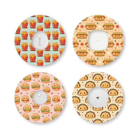 “Food Frenzy” - Waterproof CGM Overpatches for Dexcom, Libre, Medtronic & Medtrum