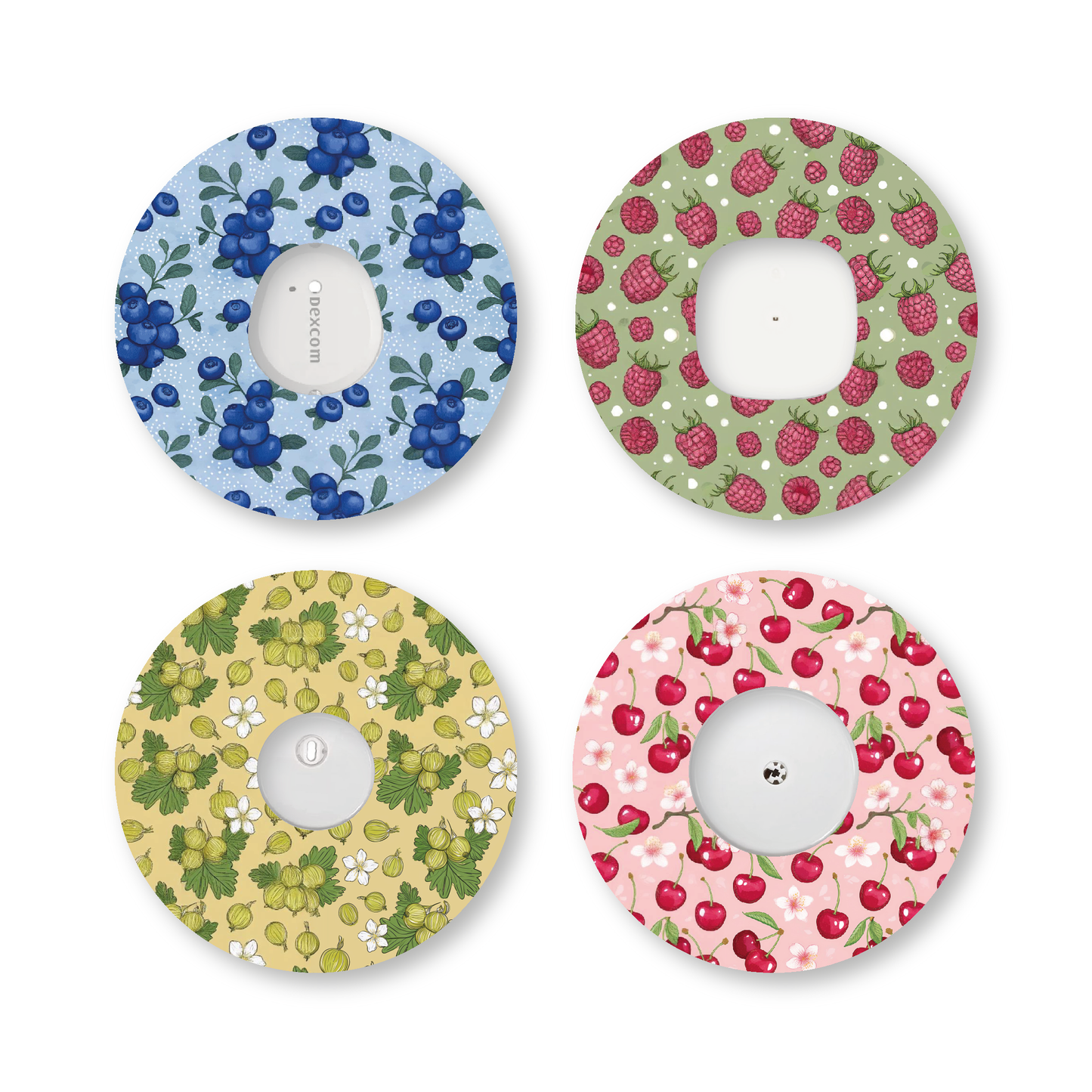 “Swedish Berries” - Waterproof CGM Overpatches for Dexcom, Libre, Medtronic & Medtrum