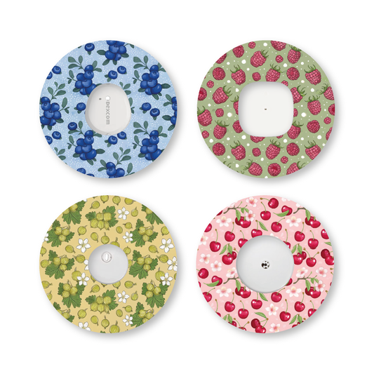 “Swedish Berries” - Waterproof CGM Overpatches for Dexcom, Libre, Medtronic & Medtrum