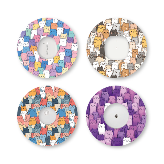 “Cat Crowd” - Waterproof CGM Overpatches for Dexcom, Libre, Medtronic & Medtrum