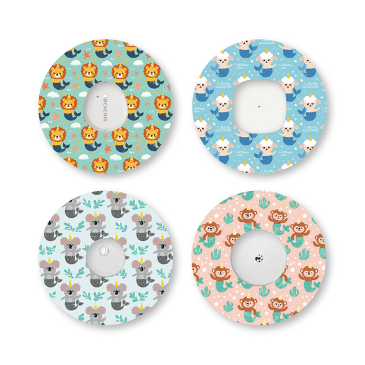 “Mermaid Pals” - Waterproof CGM Overpatches for Dexcom, Libre, Medtronic & Medtrum