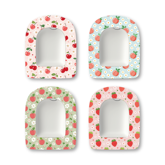 “Cherry Dream” - Waterproof CGM Overpatches for Dexcom, Libre, Medtronic & Medtrum