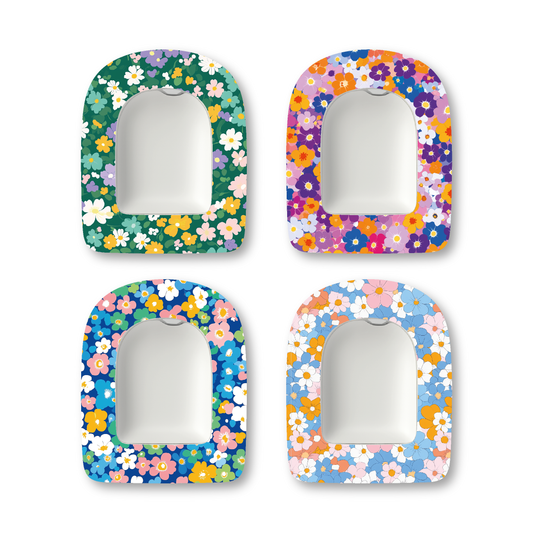“Floral Bliss” - Waterproof CGM Overpatches for Dexcom, Libre, Medtronic & Medtrum