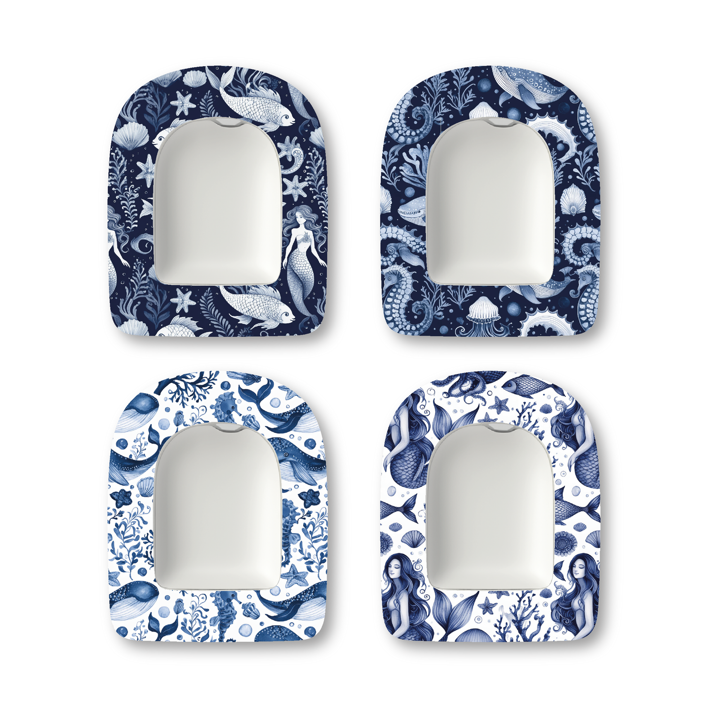 “Blue Mermaid” - Waterproof CGM Overpatches for Dexcom, Libre, Medtronic & Medtrum