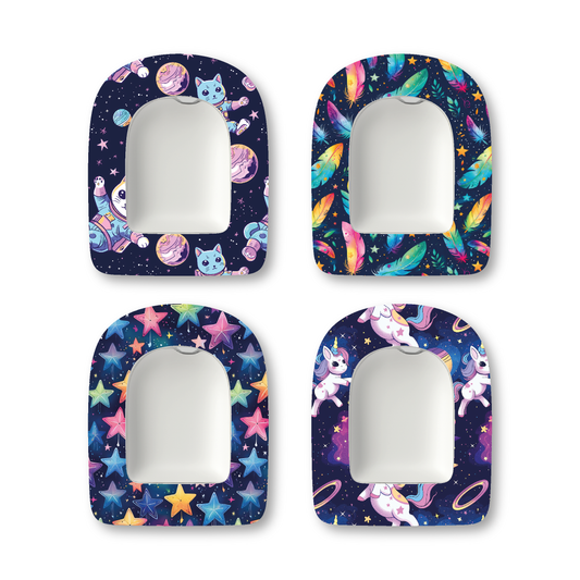 “Neon Fantasy” - Waterproof CGM Overpatches for Dexcom, Libre, Medtronic & Medtrum