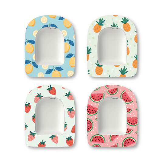 “Fruit Fusion” - Waterproof CGM Overpatches for Dexcom, Libre, Medtronic & Medtrum
