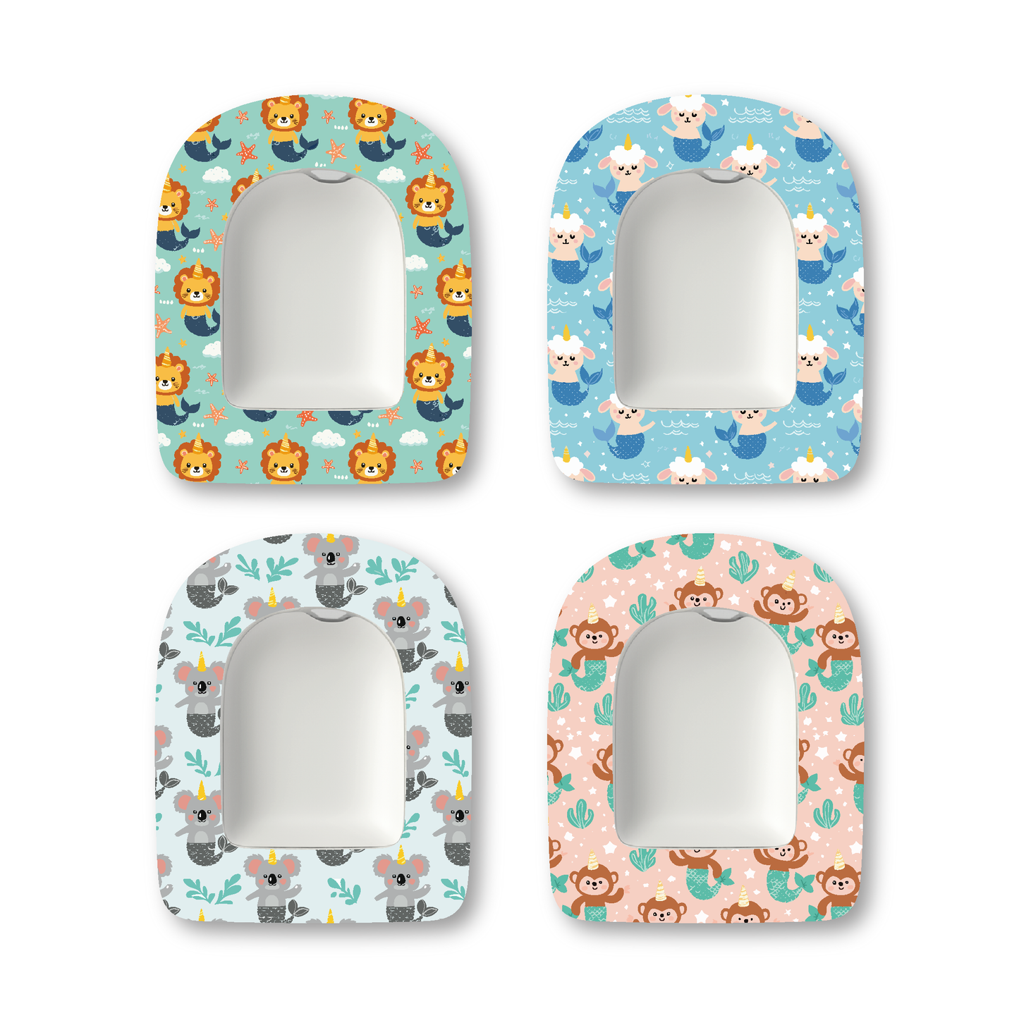 “Mermaid Pals” - Waterproof CGM Overpatches for Dexcom, Libre, Medtronic & Medtrum