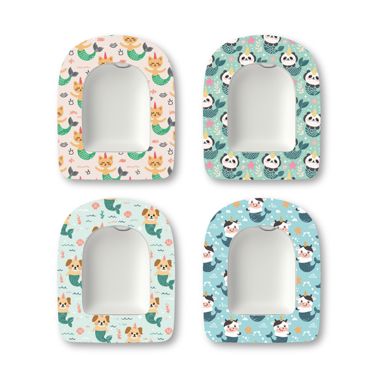 “Mermaid Pals” - Waterproof CGM Overpatches for Dexcom, Libre, Medtronic & Medtrum