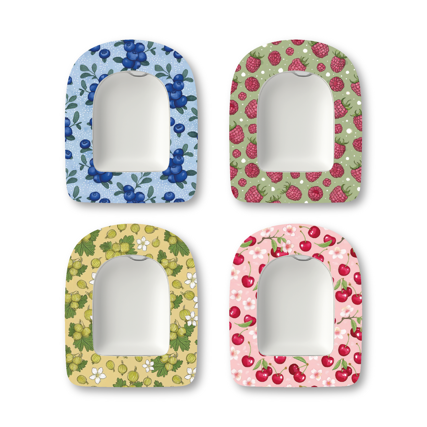 “Swedish Berries” - Waterproof CGM Overpatches for Dexcom, Libre, Medtronic & Medtrum