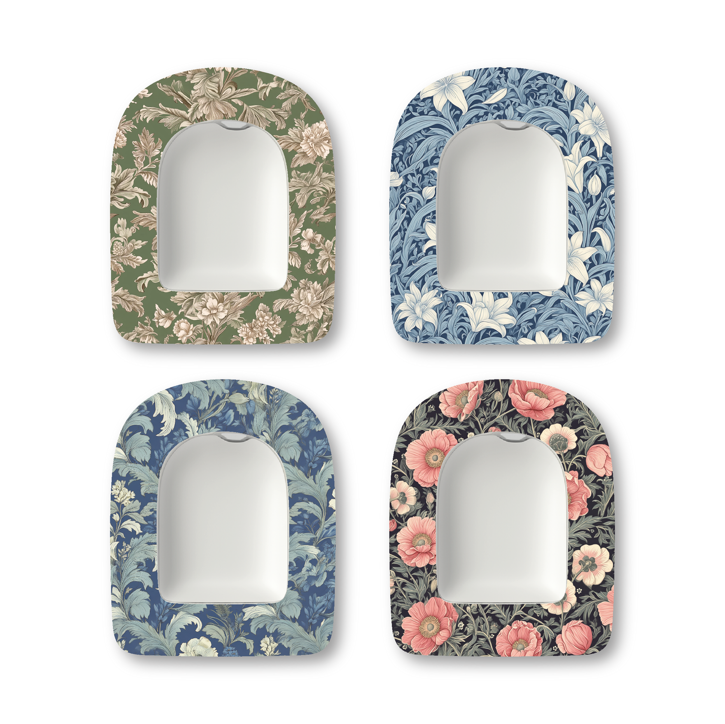 “Heritage Garden” - Waterproof CGM Overpatches for Dexcom, Libre, Medtronic & Medtrum