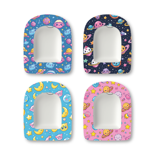 “Cosmic Cuties” - Waterproof CGM Overpatches for Dexcom, Libre, Medtronic & Medtrum