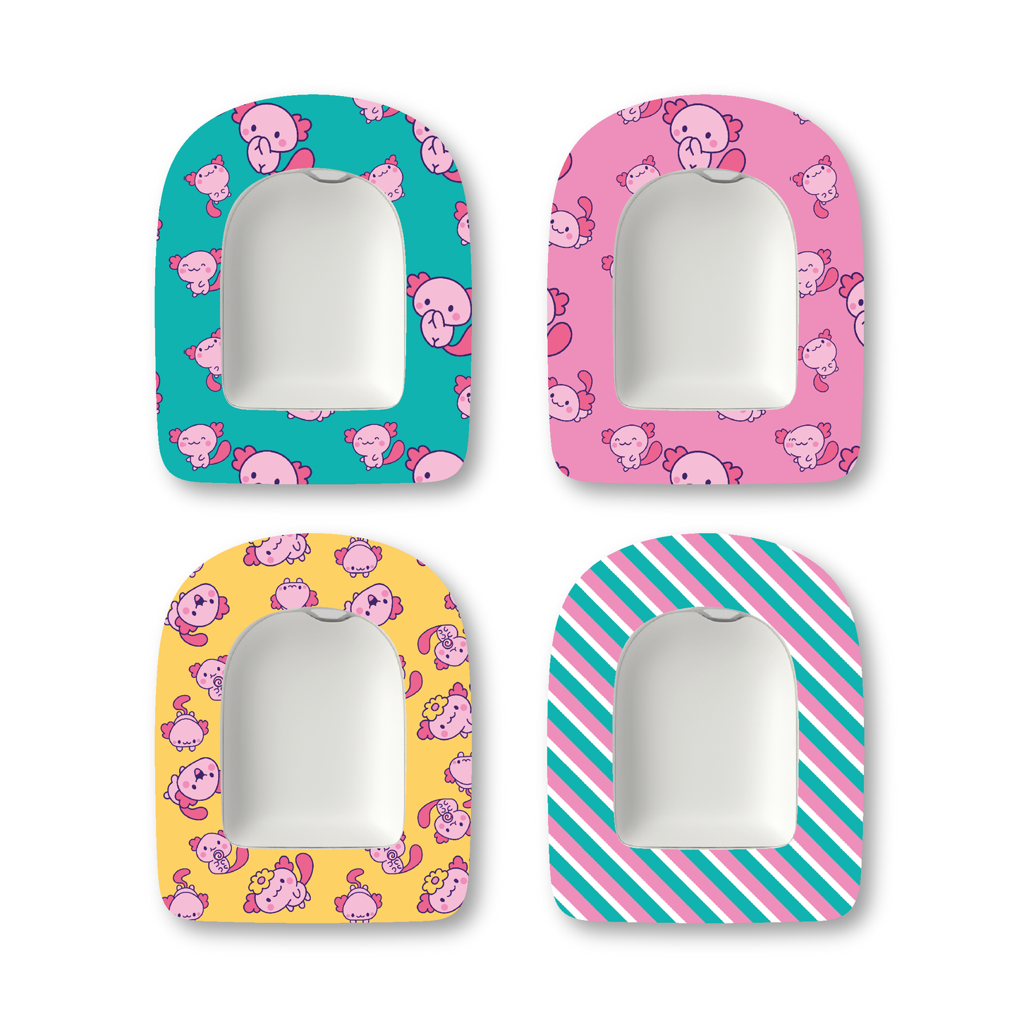 “Axolotl Tots” - Waterproof CGM Overpatches for Dexcom, Libre, Medtronic & Medtrum