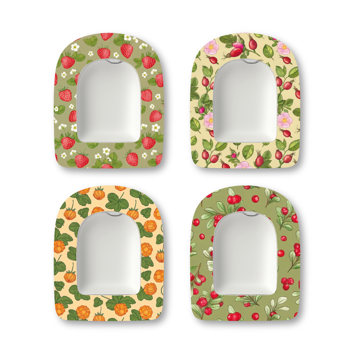 “Swedish Berries” - Waterproof CGM Overpatches for Dexcom, Libre, Medtronic & Medtrum