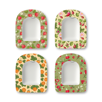 “Swedish Berries” - Waterproof CGM Overpatches for Dexcom, Libre, Medtronic & Medtrum