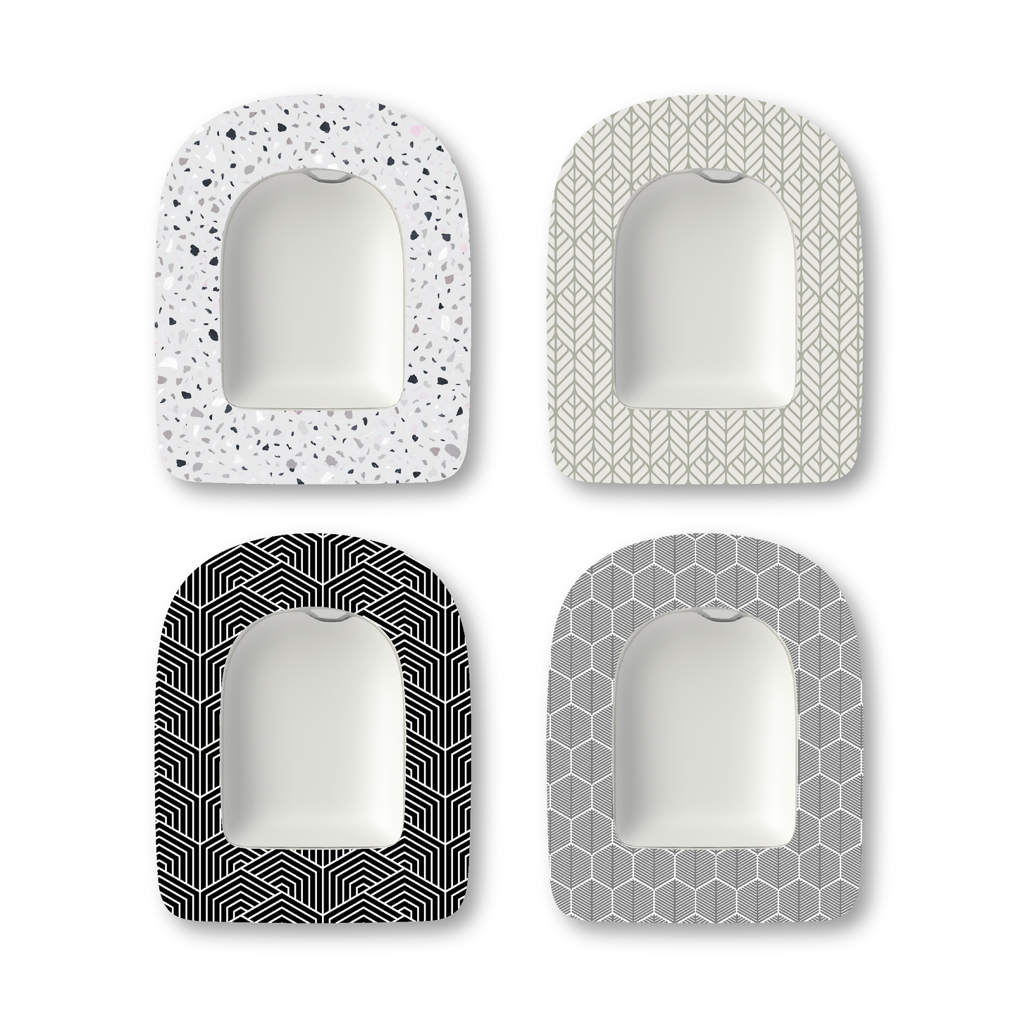 “Monochromatic” - Waterproof CGM Overpatches for Dexcom, Libre, Medtronic & Medtrum