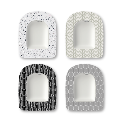 “Monochromatic” - Waterproof CGM Overpatches for Dexcom, Libre, Medtronic & Medtrum