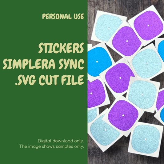Medtronic simplera sync SVG cut file CGM sensor stickers