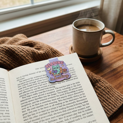 “Reading Is Healing” – Magnetic Bookmark for Neurodivergent Book Lovers