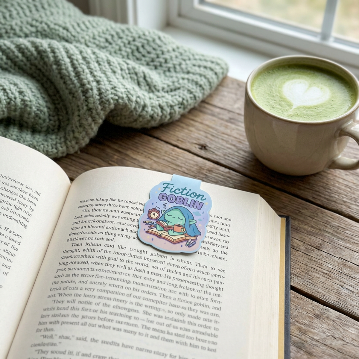 “Fiction Goblin” – Magnetic Bookmark for Neurodivergent Book Lovers