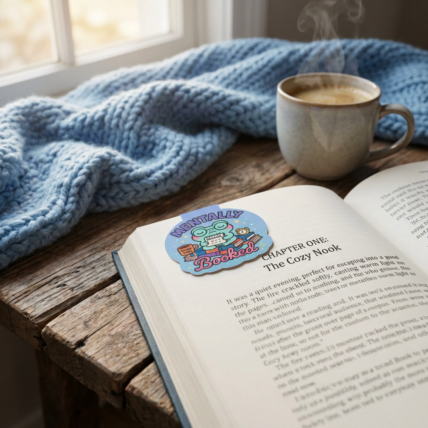 “Mentally Booked” – Magnetic Bookmark for Neurodivergent Book Lovers