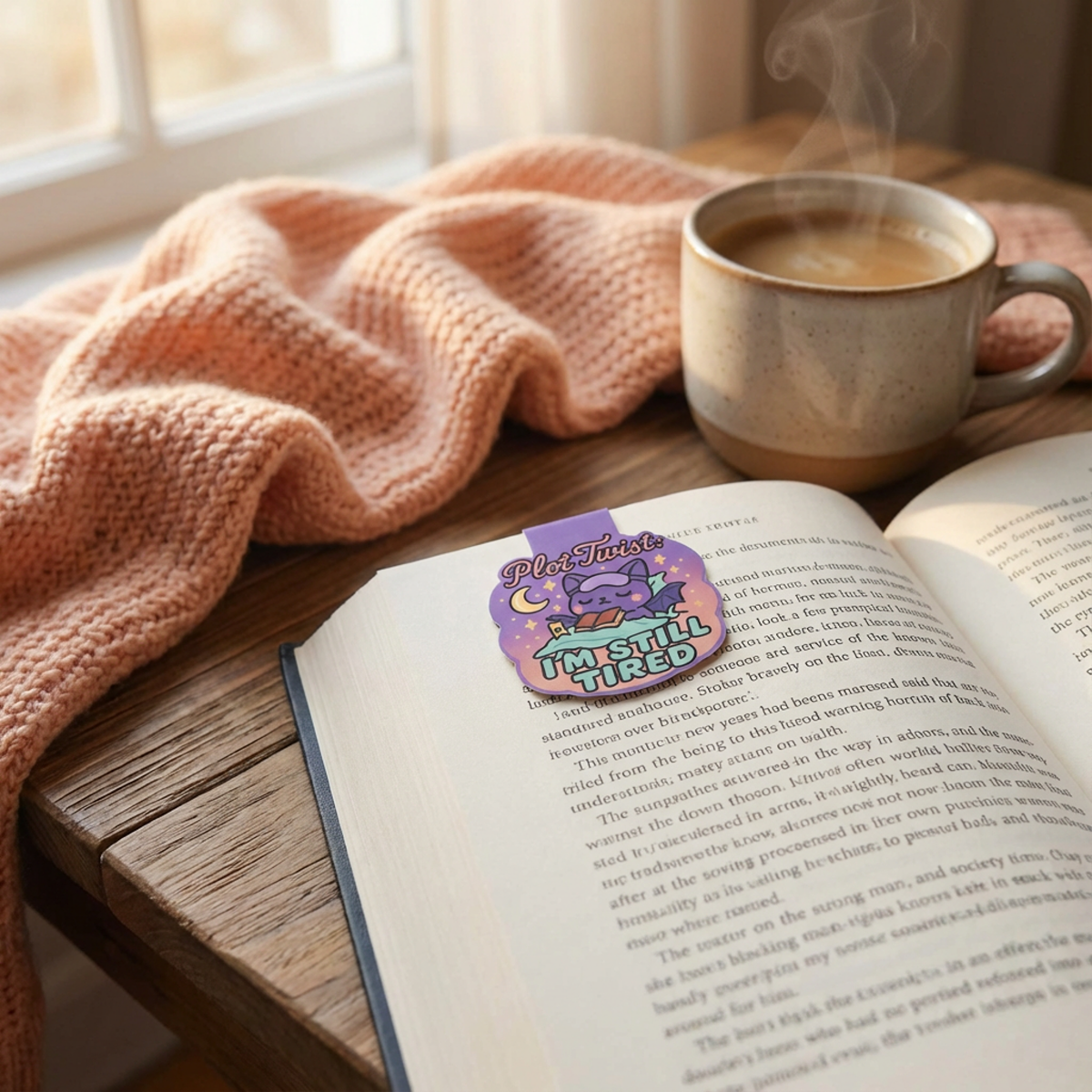 “Plot Twist: I'm Still Tired” – Magnetic Bookmark for Neurodivergent Book Lovers